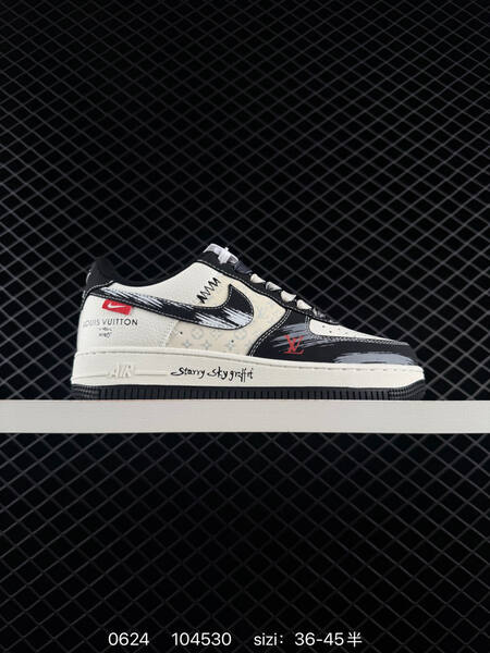 Nike Air Force 1 07 LV8 white black grey red EU 36-45 sneaker