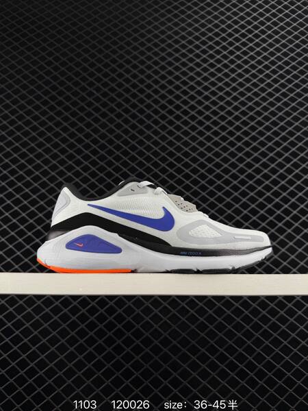 Nike Air Zoom CUSHLON 3 0 white gray black with orange and blue accents 36-45 5 running lifestyle