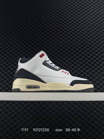 Jordan Air Jordan 3 Retro Fragment Black White EU 36-45 Basketball Shoe - Unisex (BS-80303)