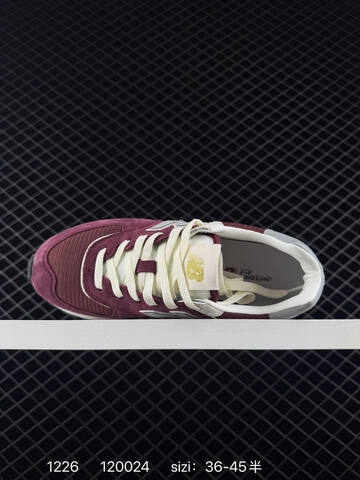 New Balance 574 U574LGE1 Burgundy White Grey Black EU 36-45 Sneaker - Unisex (BS-82448)