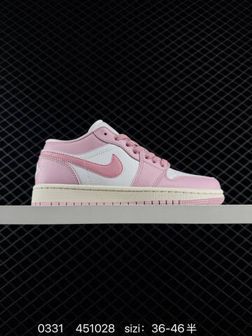 Jordan Air Jordan 1 Low White Pink Sail EU 36-46 Sneaker - Unisex (BS-79574)