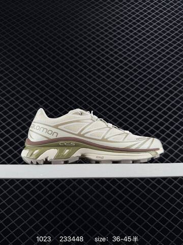 Salomon XT-6 Cream Beige Olive Brown EU 36-45 5 Trail Shoe Trail Running Sneakers - Unisex (BS-85953)