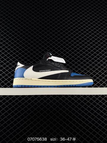 Travis Scott x Air Jordan 1 Low OG Canary Yellow 7 0 AIR JORDAN 1 Aj1 Lifestyle (BS-79021)