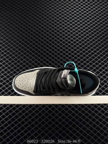 Jordan Air Jordan 1 Low CZ0790-003 Black Grey White Teal EU 36-46 Sneaker - Unisex (BS-81158)