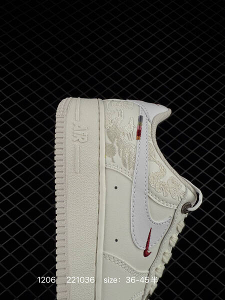 Nike Air Force 1 Low white cream with red accents 36-45 lifestyle