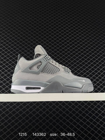 Jordan Air Jordan 4 Retro Nigel Sylvester Brick By Brick Cool Grey White EU 36-48 5 Basketball Shoe - Unisex (BS-80057)