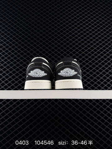 Jordan Air Jordan 1 Low Black Off White EU 36-46 Sneaker - Unisex (BS-79554)