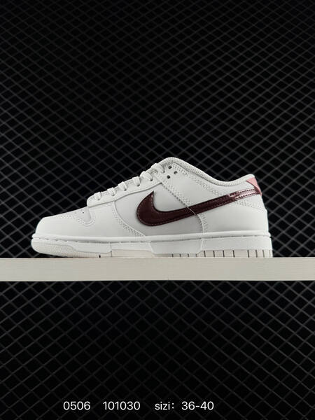 Nike Dunk Low white burgundy pink EU 36-40 skate