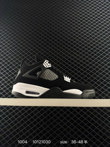 Jordan Air Jordan 4 Retro Black Grey Red White Green EU 36-48 Basketball Shoe - Unisex (BS-80586)