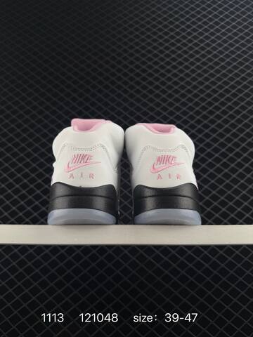 Jordan Air Jordan 5 Retro White Black Pink Grey Clear EU 39-47 Basketball Shoe - Unisex (BS-80290)