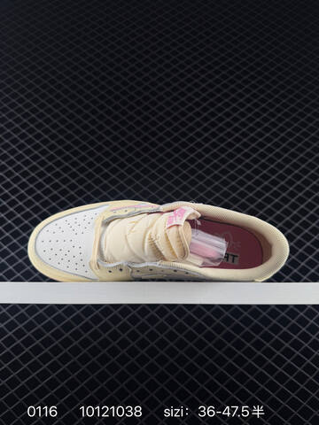 Jordan Air Jordan 1 Low OG SP Travis Scott Fragment Cream White Pink EU 36-47 5 Sneaker - Unisex (BS-79816)