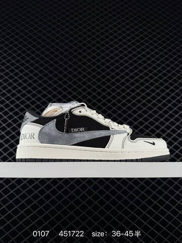 Jordan Air Jordan 1 Low Off White Black Grey EU 36-45 Sneaker - Unisex (BS-79883)