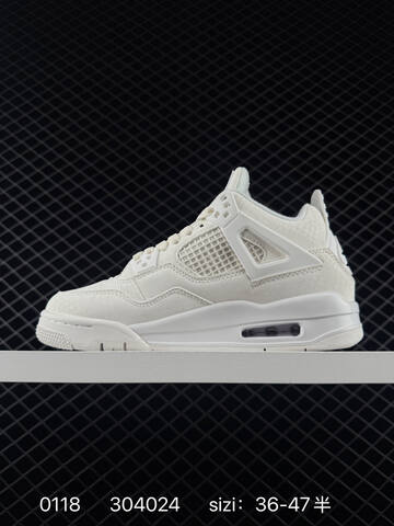 Jordan Air Jordan 4 Nigel Sylvester Bike Air Black White EU 36-47 Basketball Shoe - Unisex (BS-79804)