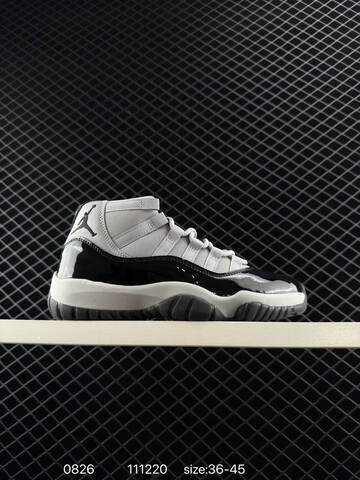 Jordan Air Jordan 11 Light Grey Black White EU 36-45 Basketball Shoe - Unisex (BS-80828)