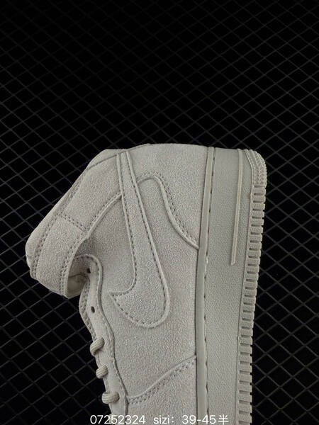 Nike Air Force 1 Mid 07 light grey white red EU 39-45 lifestyle