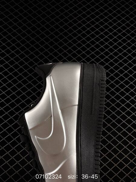 Nike Air Force 1 07 metallic silver black EU 36-45 casual