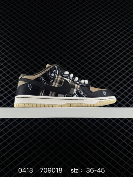 Nike Travis Scott SB Dunk Low Black Brown Beige Plaid Paisley EU 36-45 skate lifestyle