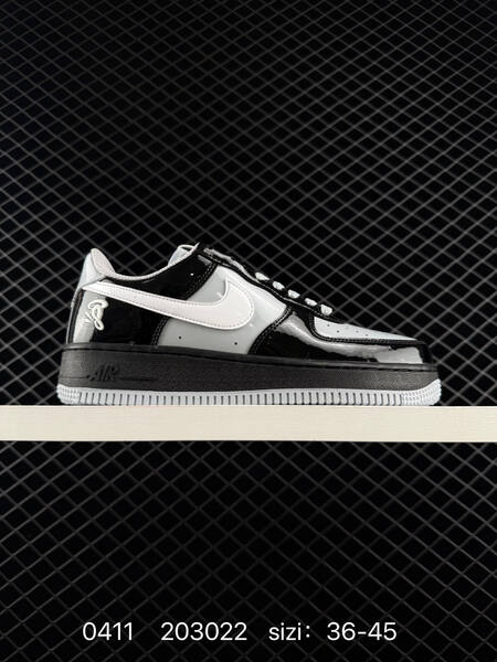 Nike Air Force 1 07 Black Wolf Grey White EU 36-45 lifestyle