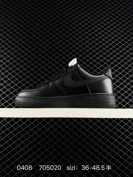 Nike Air Force 1 07 Triple White Triple Black EU 36-48 5 with half sizes lifestyle