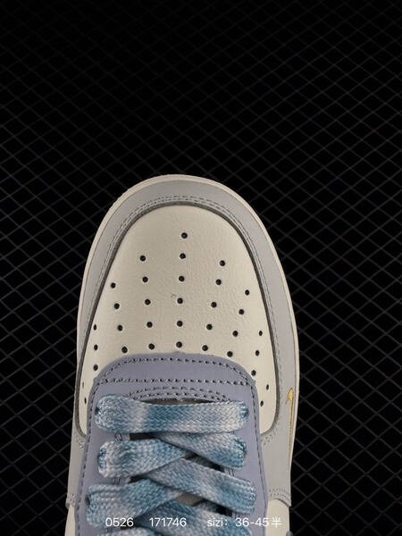 Nike Air Force 1 07 DB3310-990 off white light grey blue gold EU 36-45 skate