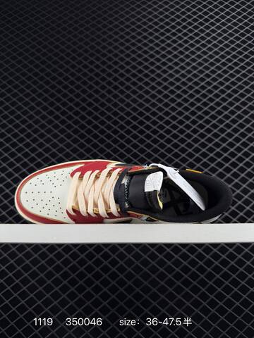 Jordan Air Jordan 1 Low Red White Black Cream EU 36-47 5 Sneaker - Unisex (BS-80236)