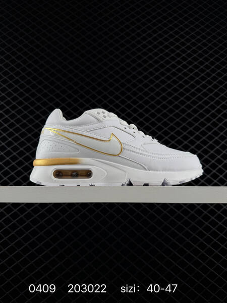 Nike Air Max BW OG White with metallic gold accents EU 40-47 lifestyle