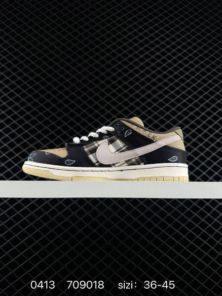 Nike Travis Scott SB Dunk Low Black Brown Beige Plaid Paisley EU 36-45 skate lifestyle
