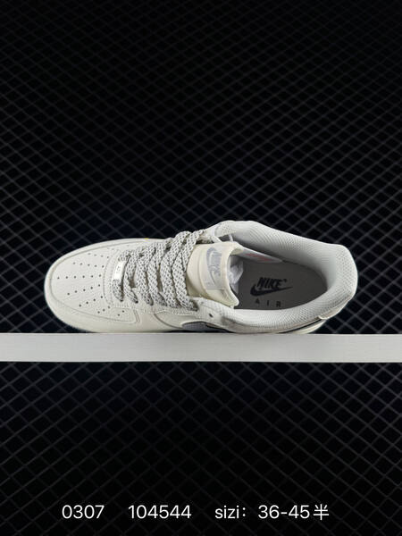 Nike Air Force 1 07 Low white gray with yellow accent 36-45 5 lifestyle