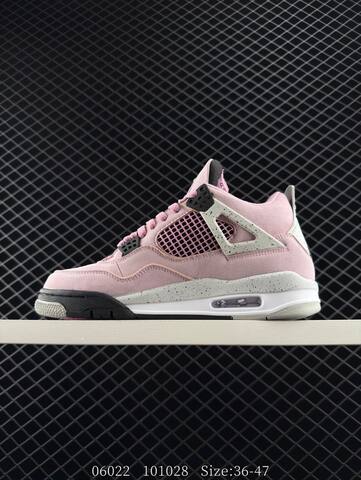 Jordan Air Jordan 4 Retro Pink Grey Black White EU 36-47 Basketball Shoe - Unisex (BS-81165)