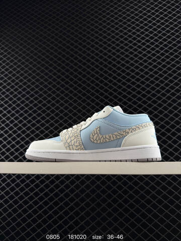 Jordan Air Jordan 1 Low IB7692-400 Light Blue White Beige Grey EU 36-46 Sneaker - Unisex (BS-80968)