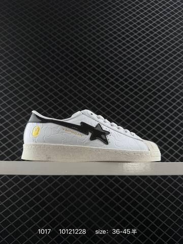 Atmos x BAPE x Adidas Originals Superstar JQ3666 36 Lifestyle - Women's (BS-77585)