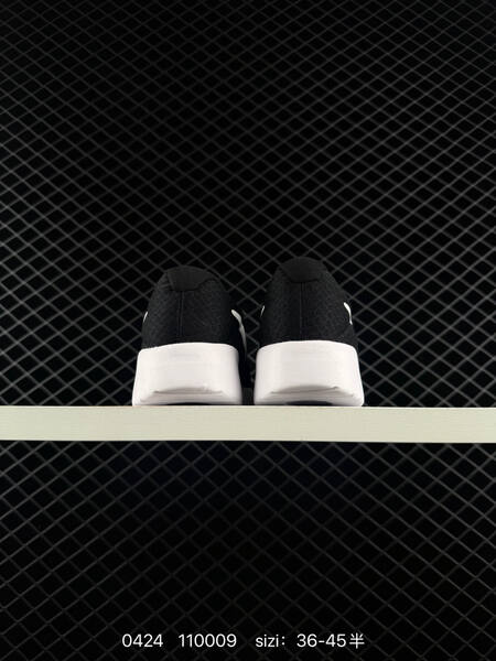 Nike Tanjun Black White EU 36-45 with half sizes running lifestyle