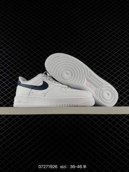 Nike Air Force 1 07 light blue cream white navy EU 36-46 lifestyle