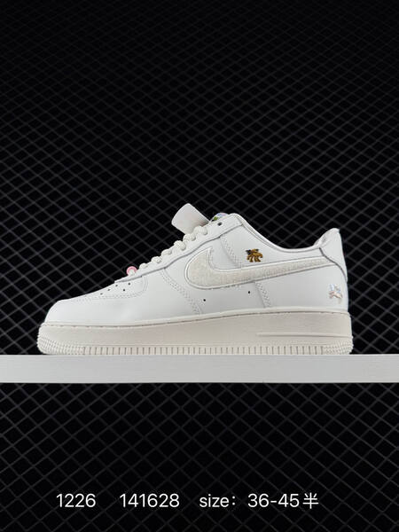 Nike Air Force 1 07 white with red accents 36-45 5 lifestyle