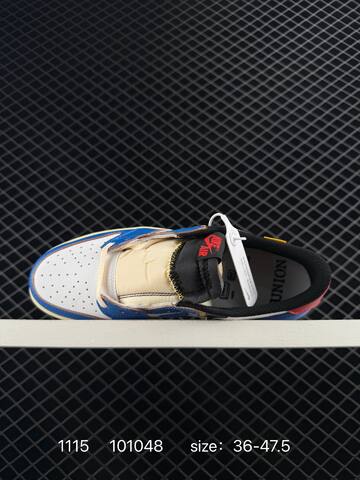 Jordan Air Jordan 1 Low White Blue Red Cream Black EU 36-47 5 Sneaker - Unisex (BS-80270)