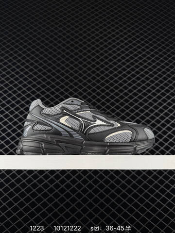 Mizuno Racer S 1906 Black Grey White Silver EU 36-45 Running Shoe Running Sneakers - Unisex BS-73540