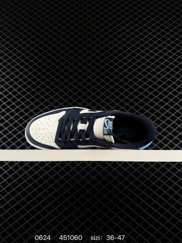 Air Jordan 1 Low OG Black And Dark Powder Blue AIR JORDAN 1 Aj1 Lifestyle (BS-79096)