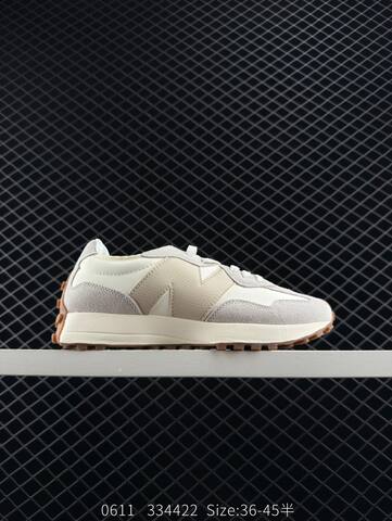 New Balance 327 Light Grey Off White Cream Dark Brown EU 36-45 Sneaker - Unisex (BS-83315)