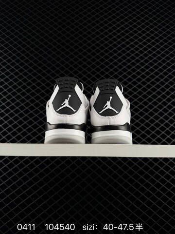Jordan Air Jordan 4 Retro White Light Grey Black EU 40-47 5 Basketball Shoe - Men's (BS-79513)