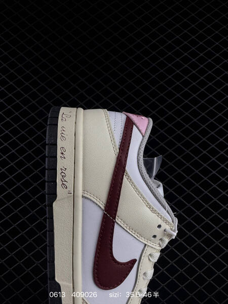Nike Dunk Low cream white dark red pink black EU 35 5-46 skate