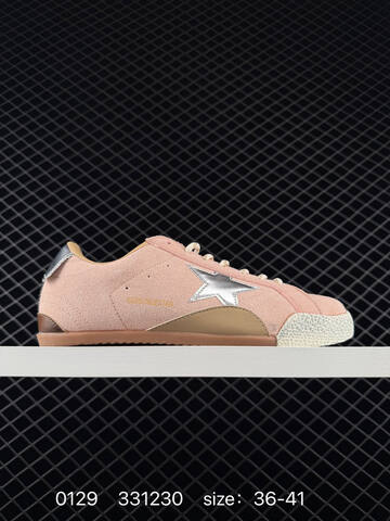 Golden Goose Truestar White Pink Silver Brown Gum EU 36-45 Skate Shoe - Unisex (BS-76549)