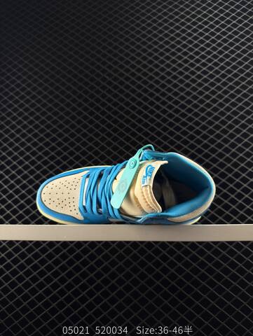 Jordan Air Jordan 1 High OG UNC Reimagined Blue Off White Cream EU 36-46 Basketball Shoe - Unisex (BS-81328)