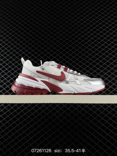 Nike V2K Run white silver burgundy EU 35 5-41 running