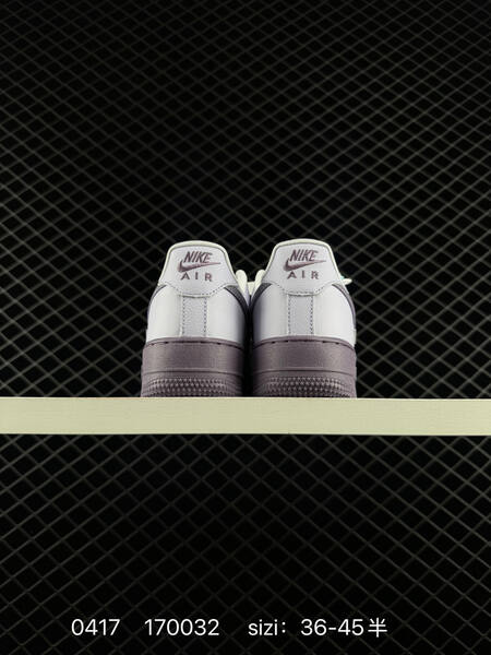 Nike Air Force 1 White with light purple accents dark purple outsole and midsole EU 36-45 lifestyle