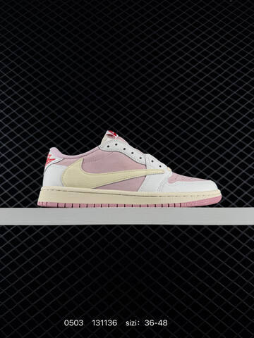 Travis Scott x Air Jordan 1 Low OG Canary Yellow 7 0 AIR JORDAN 1 Aj1 Lifestyle (BS-79356)