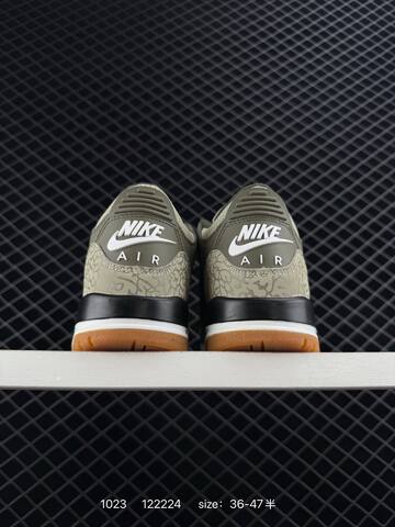 Jordan Air Jordan 3 Retro Olive Beige White Black Gum Brown EU 36-47 Basketball Shoe - Unisex (BS-80454)