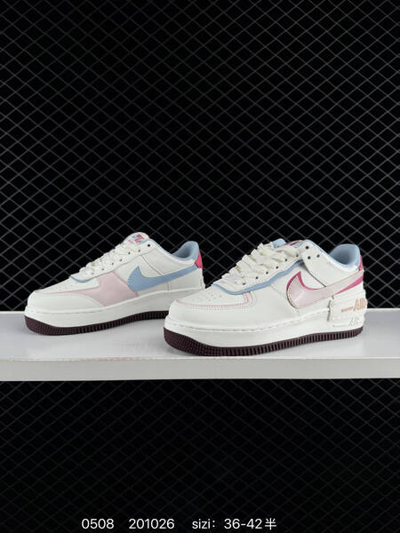 Nike Air Force 1 Low Shadow off white light blue pink dark red EU 36-42 lifestyle