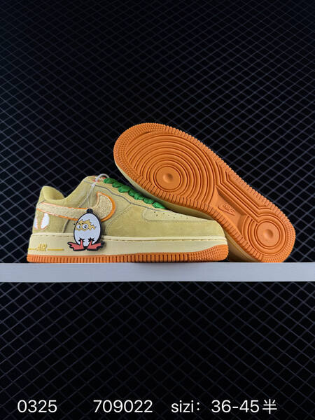 Nike Air Force 1 Low beige orange green cream EU 36-45 lifestyle