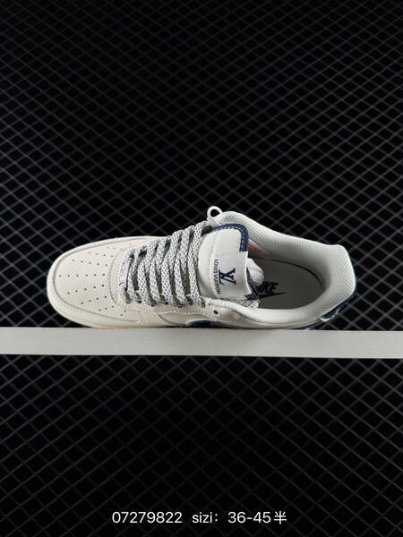 Nike Air Force 1 07 LV8 off white dark blue EU 36-45 lifestyle