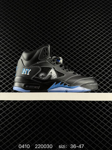 Jordan Air Jordan 5 Black Blue Silver EU 36-47 Basketball Shoe - Unisex (BS-79516)